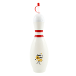 KJEGLEFORMEDE DRIKKEFLASKER "HAPPY B-DAY BOWLING" (BOX OF 56)