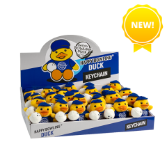HAPPY BOWLING DUCK 15CM KEYCHAIN (DISPLAY BOX/30PCS)