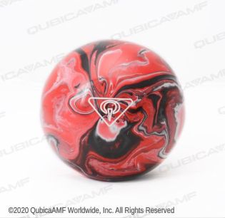 BALL 4.7" SWIRL RD/BK/WT