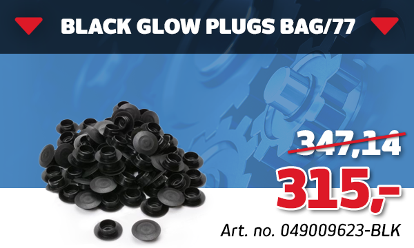 BLACK GLOW PLUGS BAG/77 BLACK GLOW PLUGS BAG/77