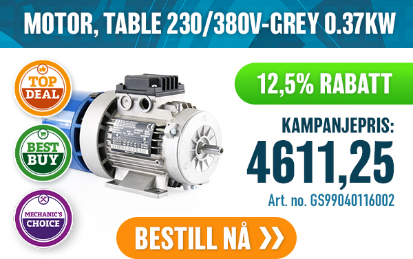 MOTOR, TABLE 230/380V-GREY 0.37KW