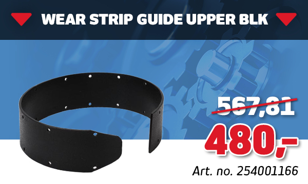 WEAR STRIP GUIDE UPPER BLK WEAR STRIP GUIDE UPPER BLK