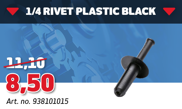 1/4 Rivet Plastic Black 1/4 Rivet Plastic Black